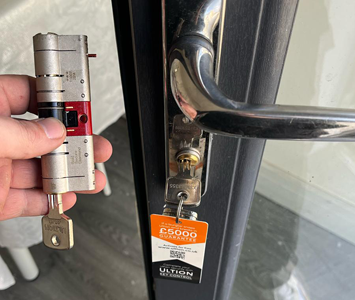 High security door lock replacement