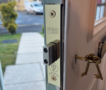 uPVC door with a newly fitted high-security TSS lock