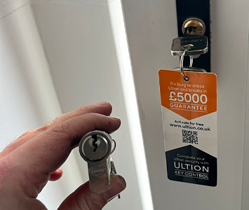 uPVC fitted with a new ULTION high security lock which comes with a guarantee