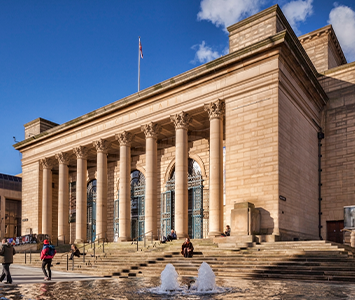 The iconic Sheffield City Hall, South Yorkshire