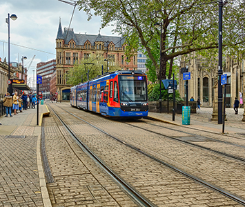The Sheffield Super Tram offering residents ease of access to Sheffield and the wider surrounding areas